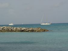 Flamingo Beach in Sint Maarten, Caribbean