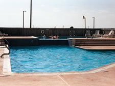 Sundial at Mustang Towers in Port Aransas, Texas